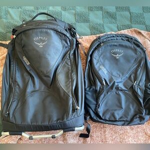 Osprey Ozone Convertible Rolling Duffel with Removable Day Pack